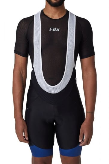 FDX, Męskie spodenki rowerowe, Plain Bib Shorts, niebieskie, rozmiar M FDX