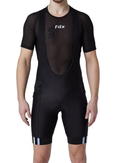 FDX, Męskie spodenki rowerowe, Velos Men's Bib Shorts, czarno-niebieskie, rozmiar L FDX