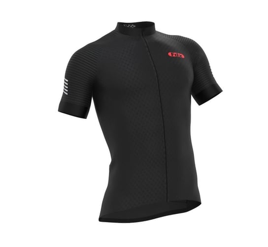 FDX Plain Sleeve Cycling Jersey | CZARNA	koszulka rowerowa FDX