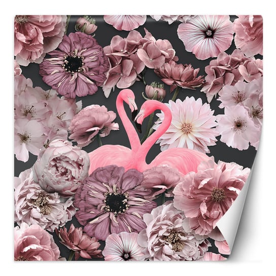Feeby Fototapeta Różowe Flamingi Różowe Kwiaty Andrea Haase 150X150 Feeby