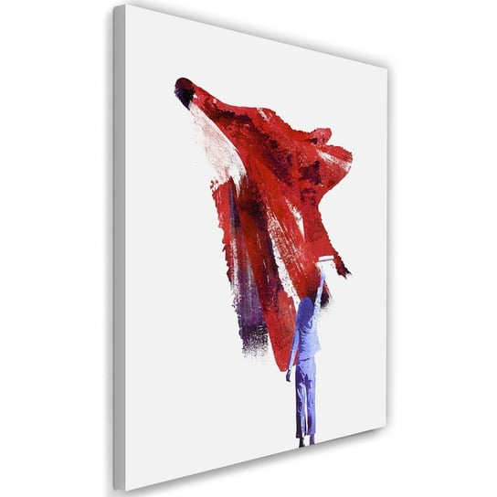 Feeby, Obraz na płótnie - Canvas, Malowany lis, 50x70 cm Feeby