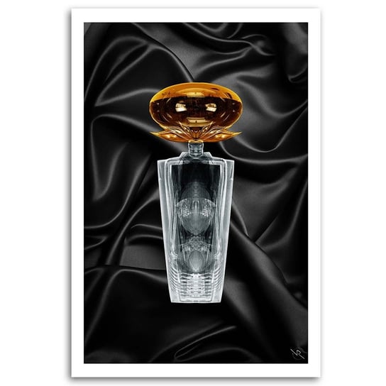 Feeby Obraz na płótnie Elegancka butelka perfum - Rubiant 60x90 Feeby