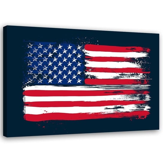 Feeby Obraz na płótnie, FEEBY Amerykańska flaga - Dr.Monekers 100x70 Feeby