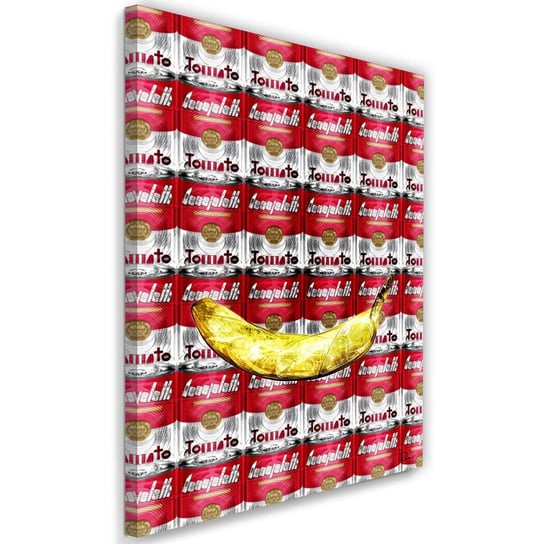 Feeby Obraz na płótnie, FEEBY Banan i puszki pomidorów - Rubiant 60x90 Feeby