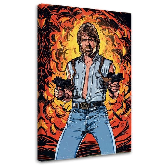 Feeby Obraz na płótnie, FEEBY Chuck Norris - Nikita Abakumov 80x120 Feeby