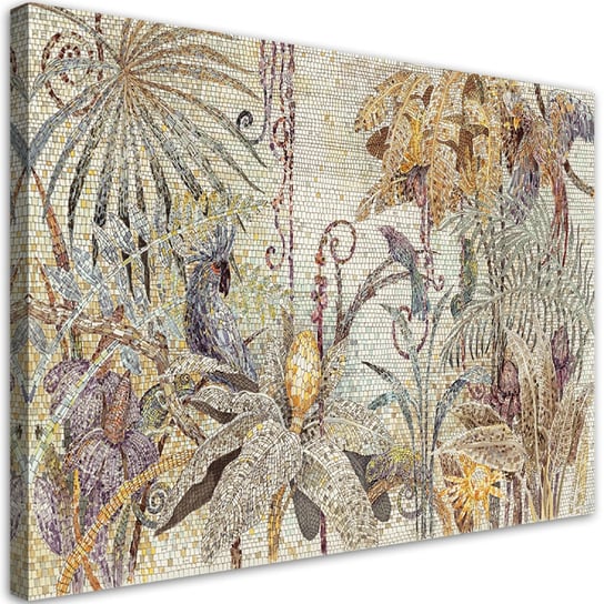 Feeby Obraz na płótnie, FEEBY Dżungle mozaika 120x80 Feeby
