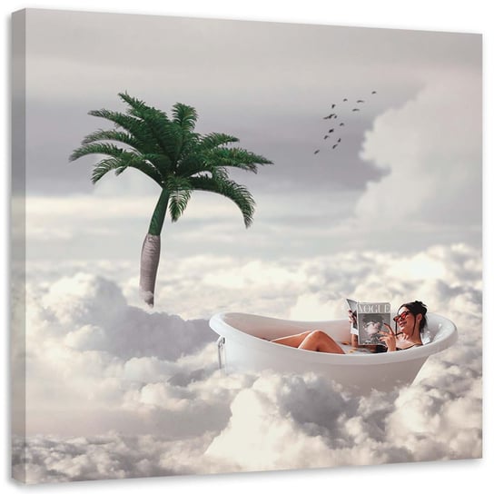 Feeby Obraz na płótnie, FEEBY Kąpiel w chmurach - Zehem Chong 40x40 Feeby