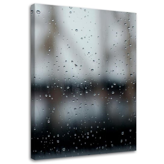 Feeby Obraz na płótnie, FEEBY Krople deszczu na szybie - Dmitry Belov 40x60 Feeby