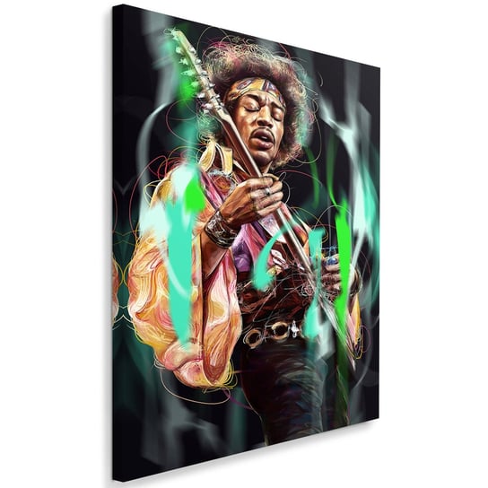 Feeby Obraz na płótnie, FEEBY Portret Jimi Hendrix - Dmitry Belov 80x120 Feeby