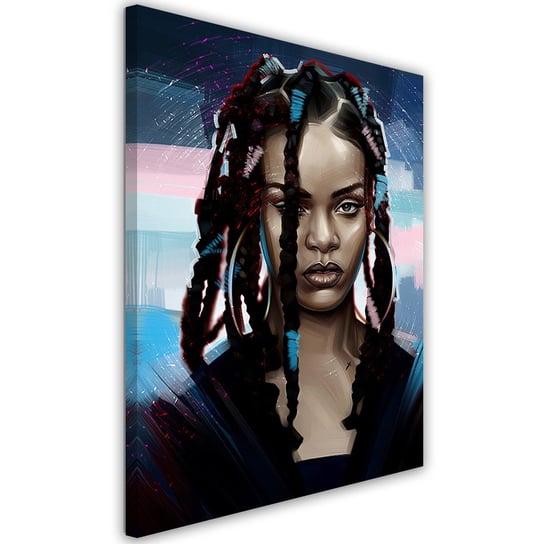Feeby Obraz na płótnie, FEEBY Portret Rihanna - Dmitry Belov 70x100 Feeby