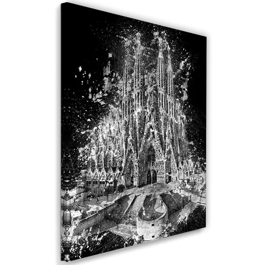 Feeby Obraz na płótnie, FEEBY Sagrada Familia w Barcelonie - Cornel Vlad 60x90 Feeby