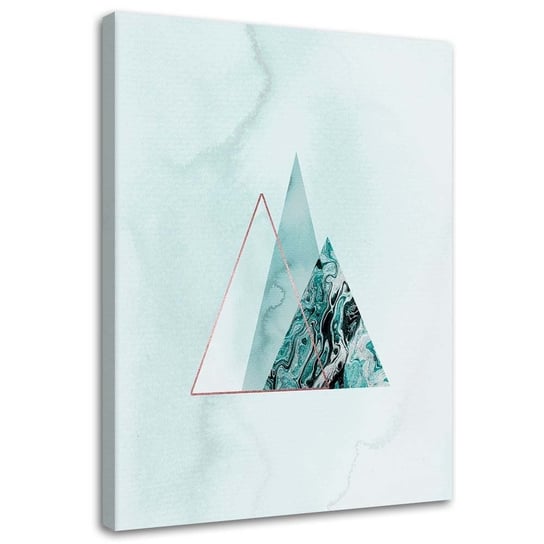 Feeby Obraz na płótnie, FEEBY Trzy minimalistyczne trójkąty - Andrea Haase 70x100 Feeby