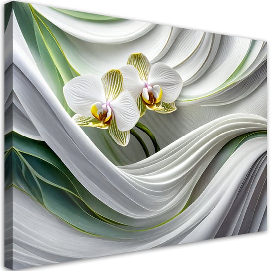 Feeby Obraz, Orchidea abstrakcja 3D 60x40 Feeby