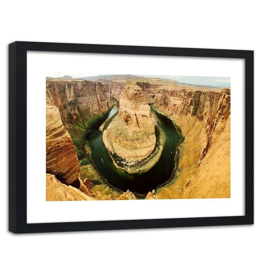 Feeby, Obraz w ramie czarnej, Widok na wielki kanion 4, 60x40 cm Feeby