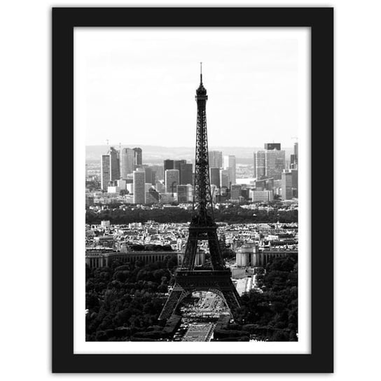 Feeby, Obraz w ramie, Paryż - widok, 50x70 cm Feeby