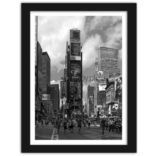 Feeby, Obraz w ramie, Times Square, 50x70 cm Feeby