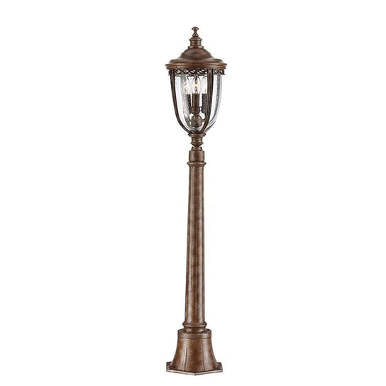 Feiss, Zewnętrzna lampa stojąca ENGLISH BRIDLE, 3x60W/E14 FEISS