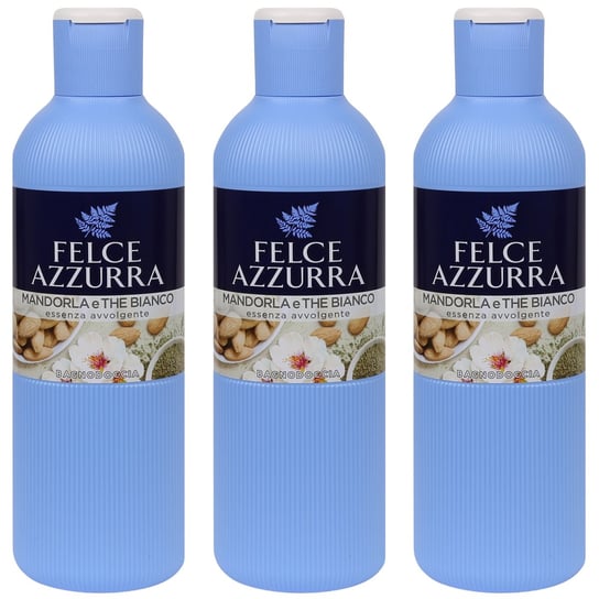 Felce Azzurra, Żel pod prysznic, Migdały i biała herbata, 3x650ml Felce Azzurra