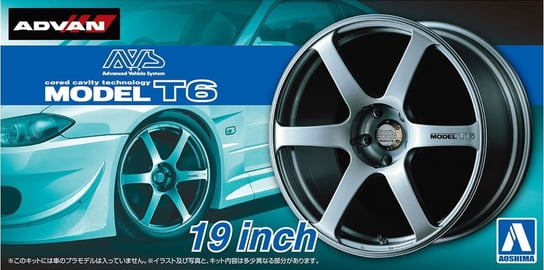 Felgi AVS MODEL T6 19inch 1:24 Aoshima 053799 Inny producent