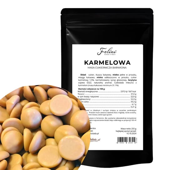 Felini czekolada karmelowa 31,1% 250g Inna marka