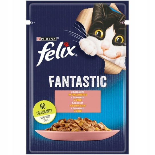 FELIX Fantastic Karma dla kotów z łososiem w galaretce 85 g Felix