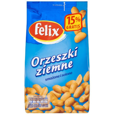 Felix, Orzeszki ziemne, smażone i solone, 276 g Felix