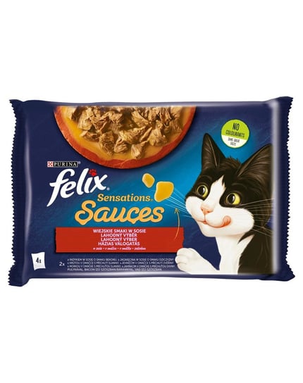 Felix Sauces Wiejskie Smaki 4X85G Karma dla kota Purina