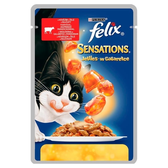 Felix Sensations Wołowina Pomidory 85g Felix
