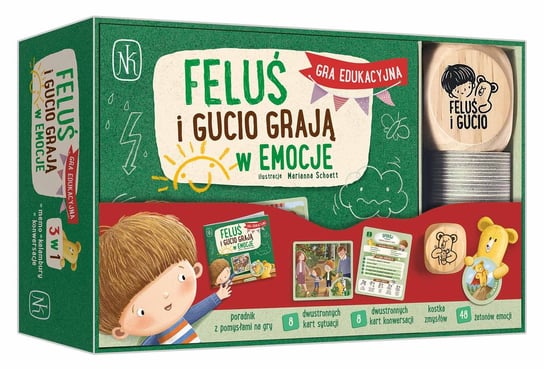 Feluś i Gucio grają w emocje, gra planszowa, Nasza Księgarnia Nasza Księgarnia
