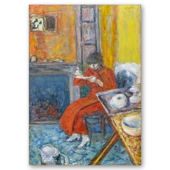 Femme Au Peignoir Rouge - Pierre Bonnard 60x90 Legendarte