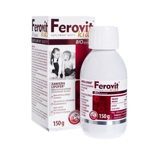 Ferovit Bio Special Kids, suplement diety, 150 g Hasco-Lek