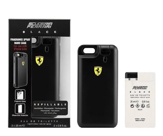 Ferrari, Black, zestaw + obudowa na telefon, 2 szt. Ferrari