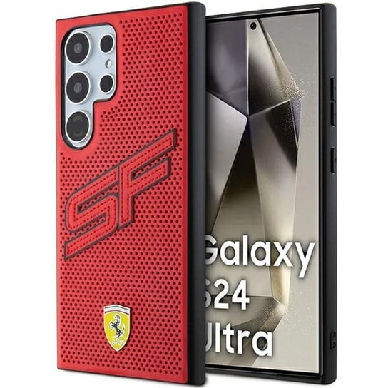 Ferrari etui pokrowiec obudowa do Samsung Galaxy S24 Ultra S928 czerwony/red hardcase Big SF Perforated Ferrari