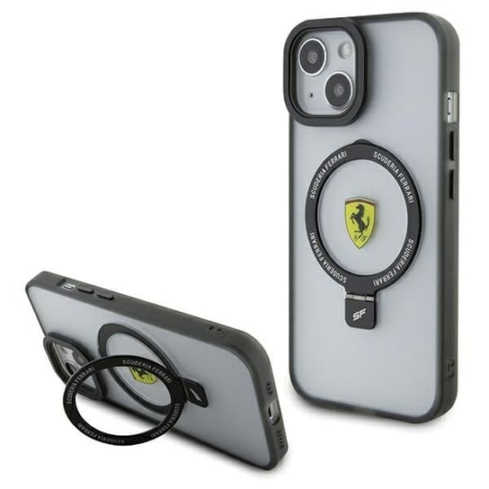 Ferrari FEHMP15SUSCAH iPhone 15 6.1" transparent hardcase Ring Stand 2023 Collection MagSafe Ferrari