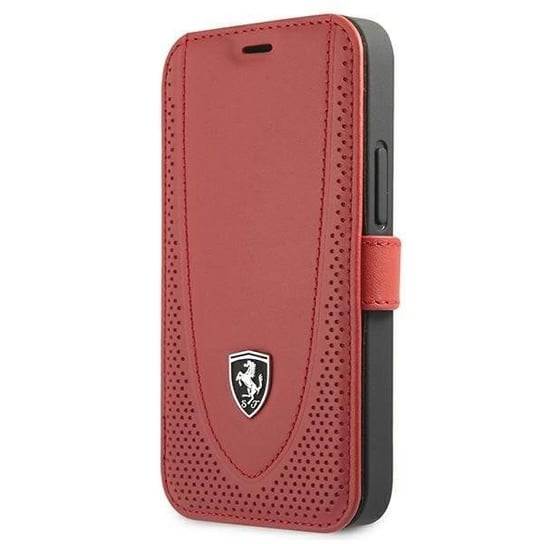 Ferrari FEOGOFLBKP12SRE iPhone 12 mini 5,4" czerwony/red book Off Track Perforated Ferrari