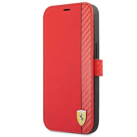 Ferrari FESAXFLBKP13SRE iPhone 13 mini 5,4" czerwony/red book On Track Carbon Stripe Ferrari