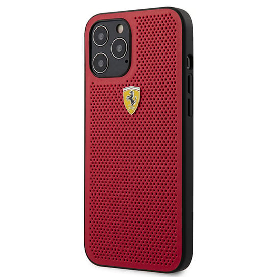 Ferrari FESPEHCP12LRE iPhone 12 Pro Max 6,7" czerwony/red hardcase On Track Perforated Ferrari
