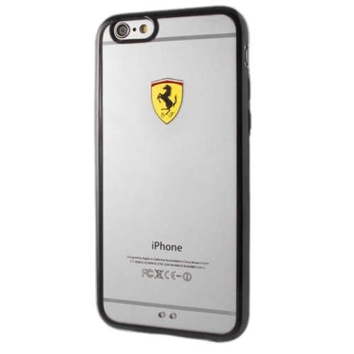 Ferrari Hardcase FEHCP6BK iPhone 6/6S racing shield transparent black Ferrari
