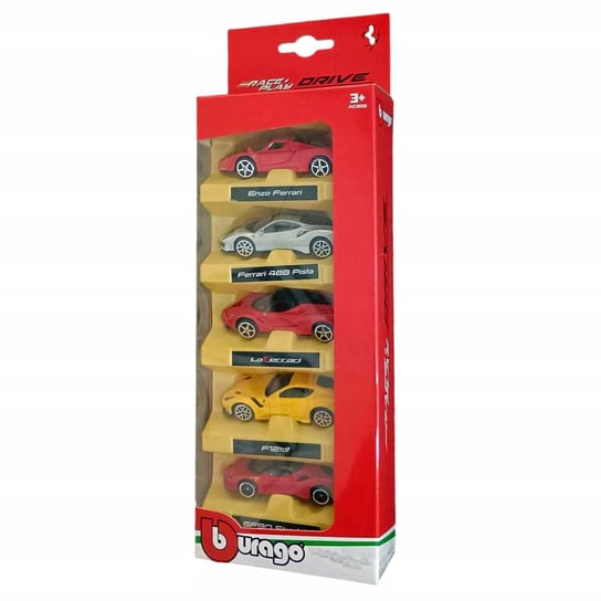 Ferrari Samochody Zestaw Resoraków Bburago 1:64 Różne Komplety Bburago