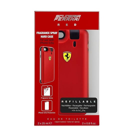 Ferrari, Scuderia Red, zestaw kosmetyków + etui na telefon, 2 szt. Ferrari