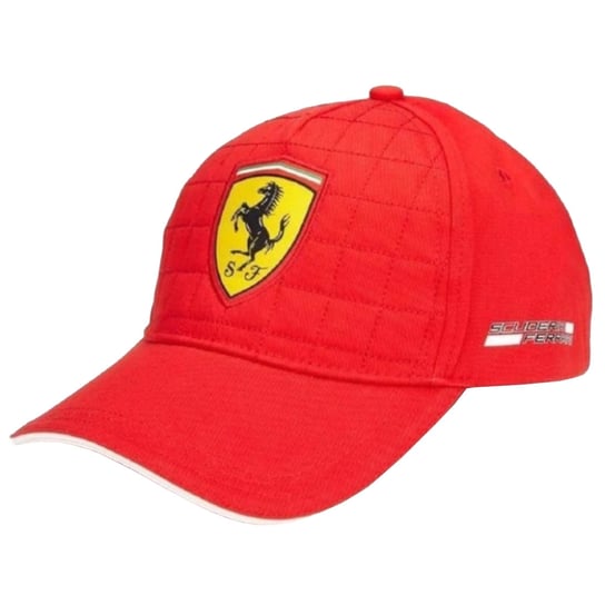 Ferrari SF FW Quilt Cap 130181044-600, Mężczyzna, Czapka z daszkiem, Czerwony BRANDED.ŚLIWIŃSKI