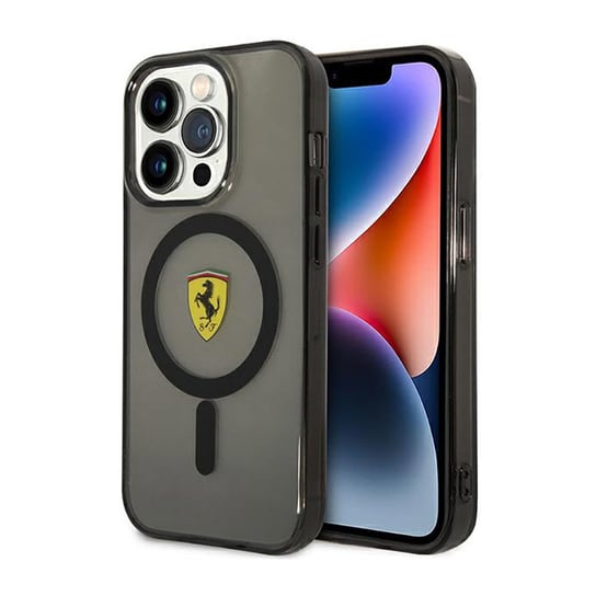 Ferrari Translucent Magsafe - Etui Iphone 14 Pro (Czarny) Ferrari