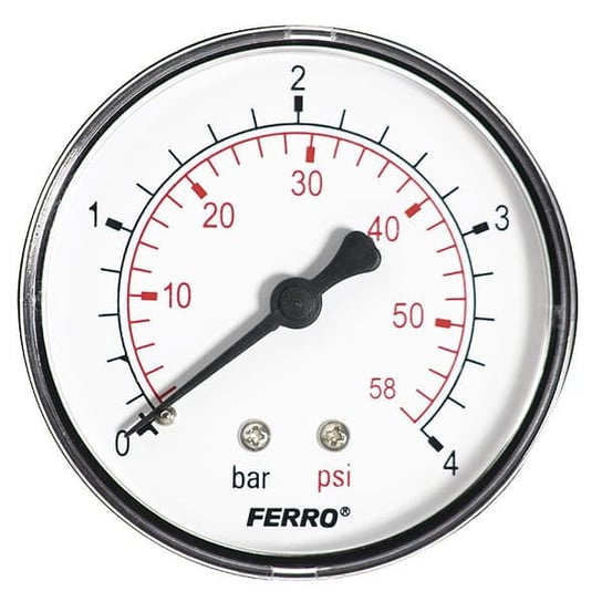 Ferro Manometr 63mm przyłącze 1/4” tylne M6304A Ferro