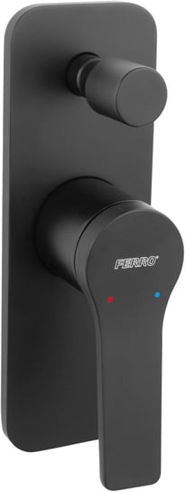 Ferro Stratos Black bateria wannowo-prysznicowa podtynkowa czarny mat BSC7PBL Inna marka