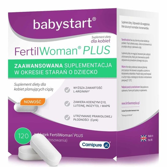 FertilWoman Plus, suplement diety, 120 tabletek Medimes