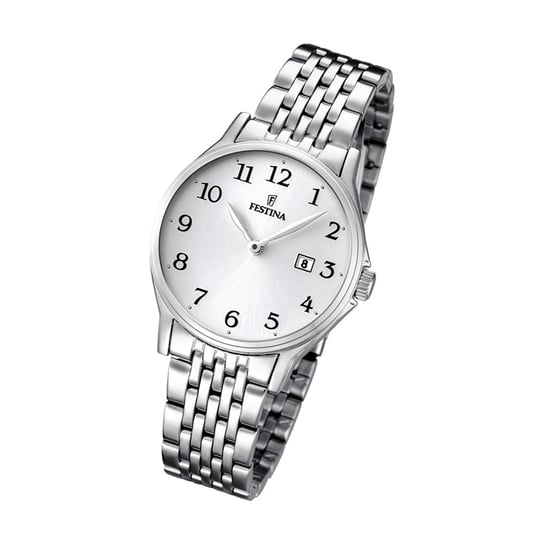 Festina Unisex Watch Classic F16748/1 zegarek na rękę ze stali szlachetnej srebrny UF16748/1 Festina