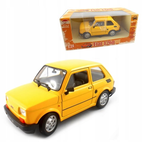 Fiat 126P Maluch Prl Żółty Skala 1:21 Welly Welly