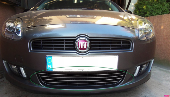 Fiat Bravo II Chrome Front Logo Frieze – 100mm Coat Of Arms Emblem