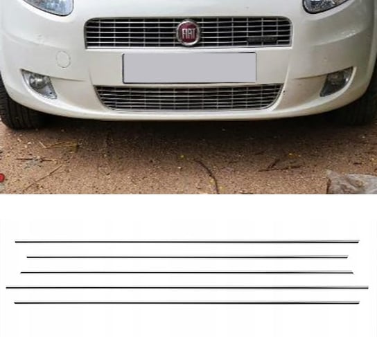 Fiat Grande Punto - Listwy CHROM Chromowane GRILL Martig