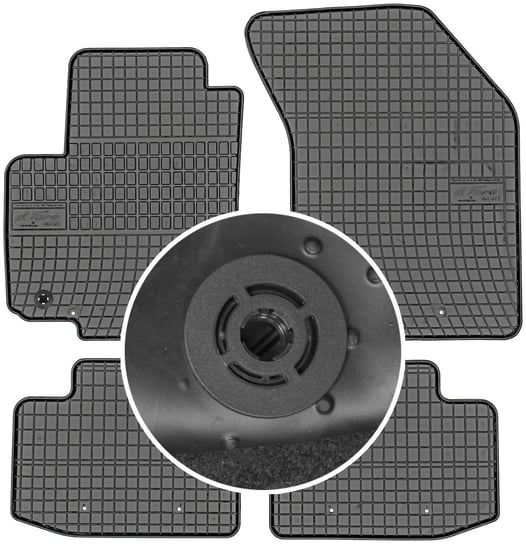 Fiat Sedici Hatchback od 2006-2014r. Dywaniki gumowe FROGUM 0600 + mocowania MAX-DYWANIK Frogum